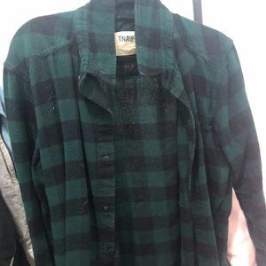 Green Plaid Shirt TNA
